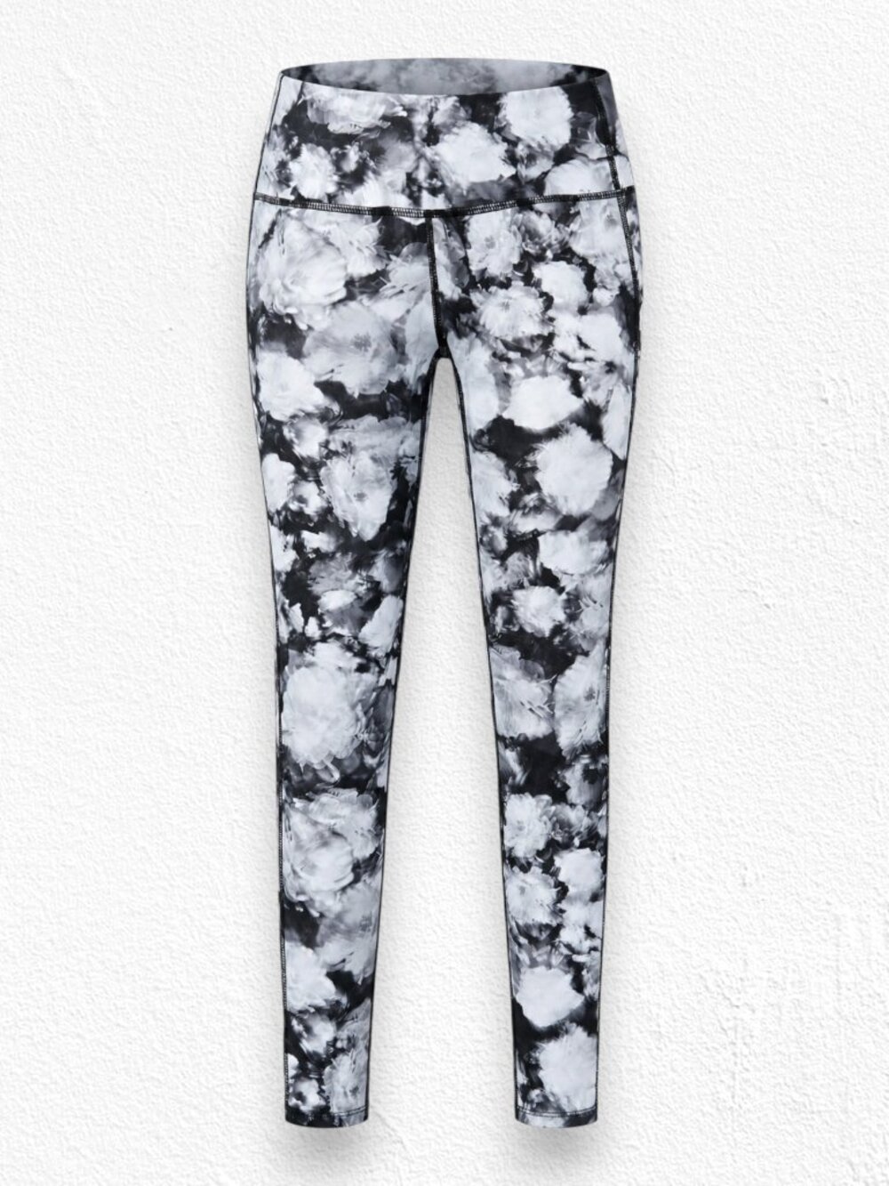 Athleta Chaturanga Tight Floral Crush Black White 28 Inseam Leggings Size Small